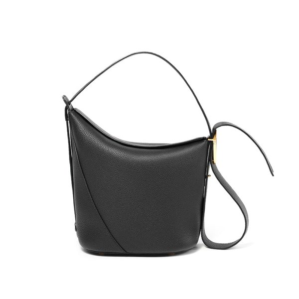 Ease Leather Shoulder Bucket Bag Tender Green - Image 4